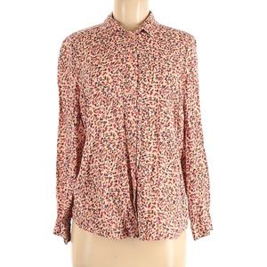 Topshop Floral Collared Button-down shirt